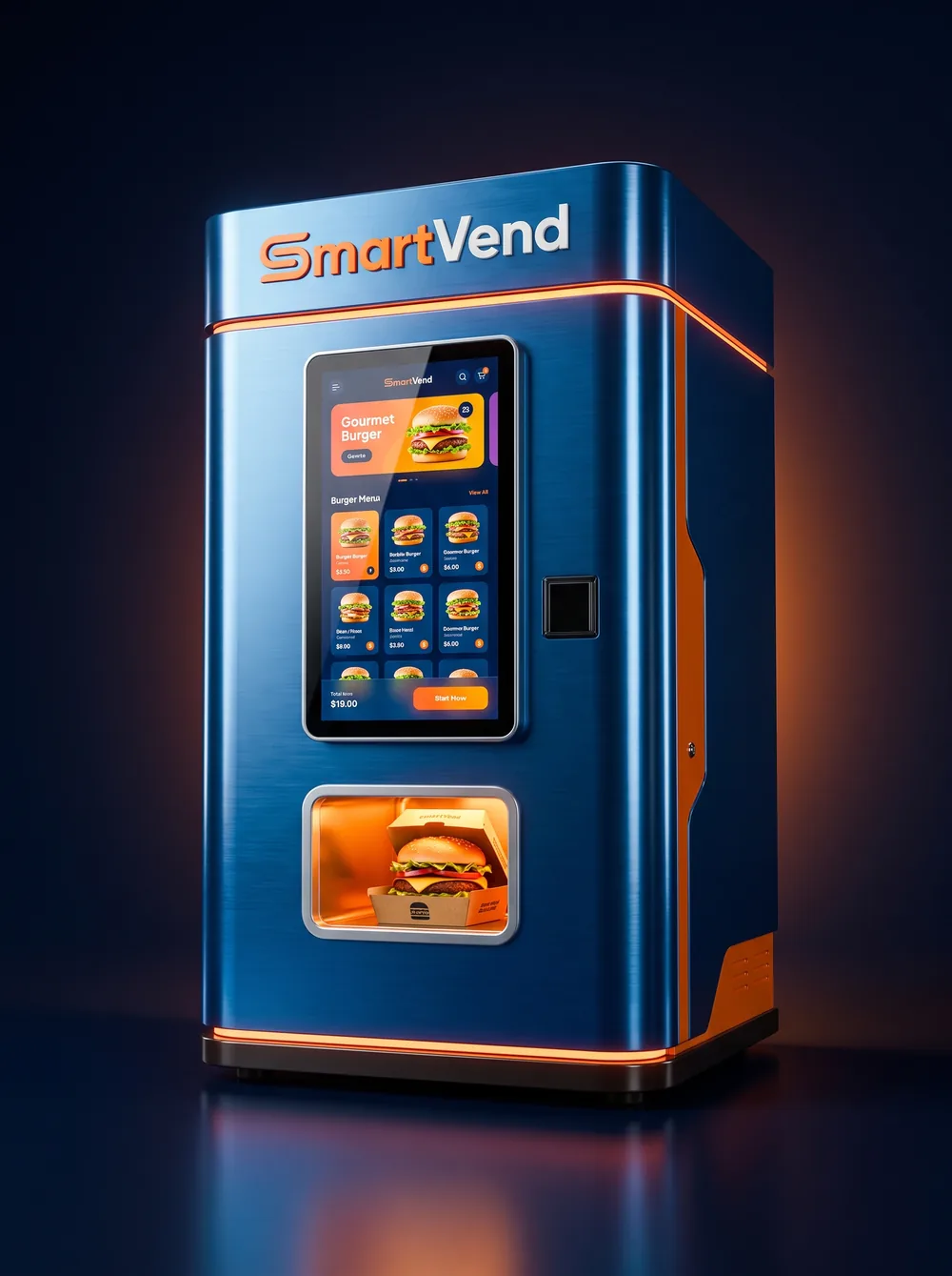 SmartVend automated burger vending machine