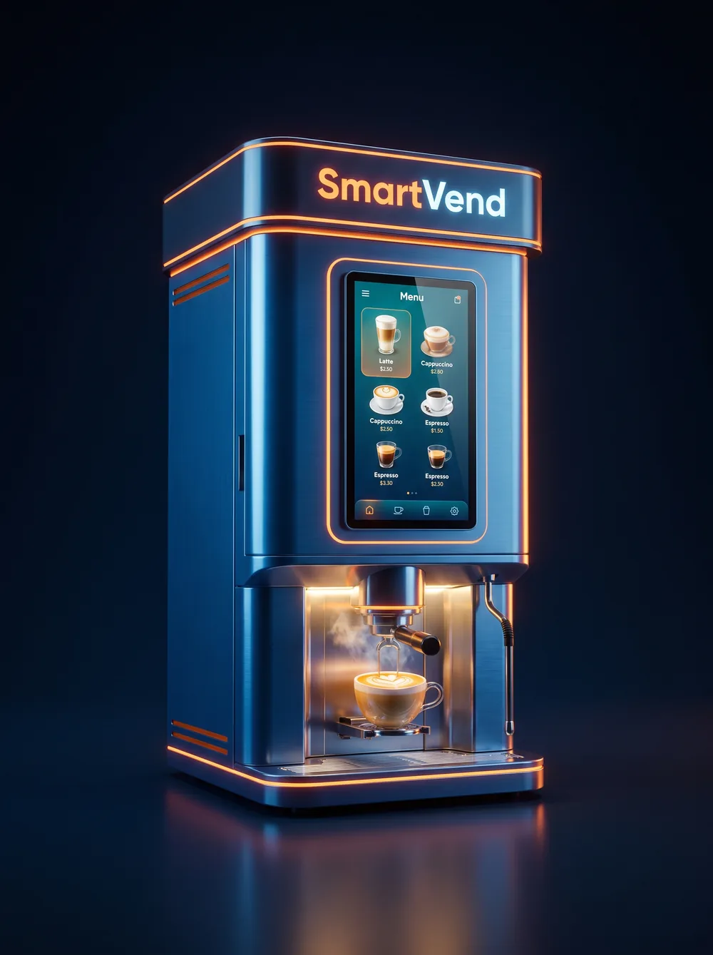 SmartVend automated fresh coffee vending machine