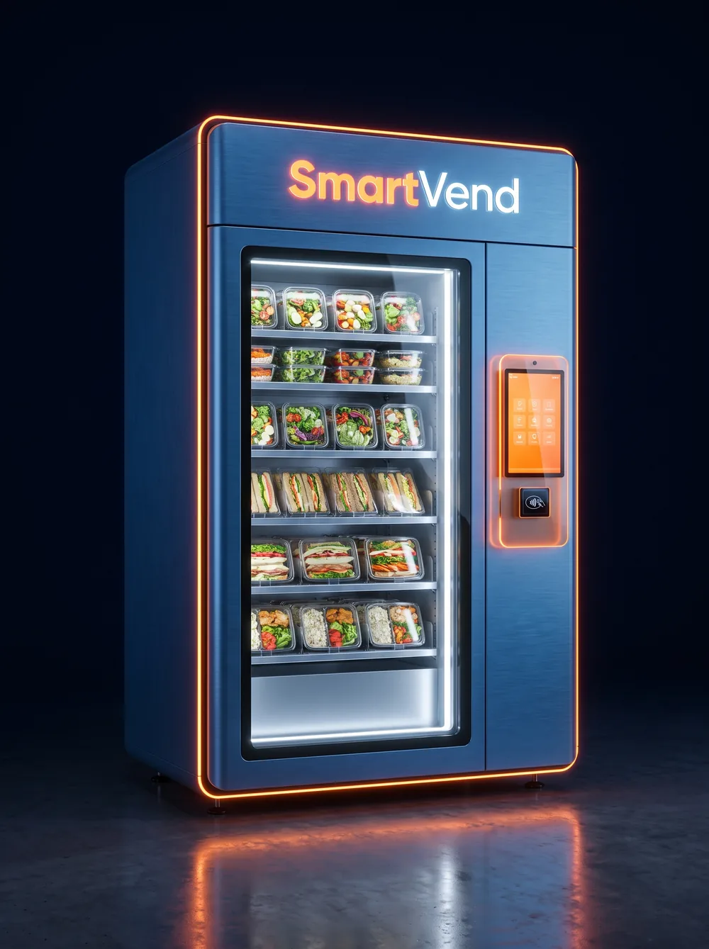 SmartVend fresh-meal smart fridge vending machine