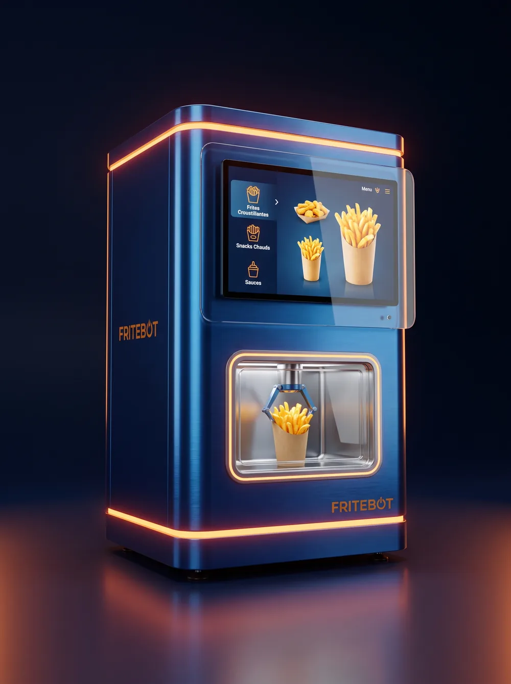 SmartVend automated french fries and fried snacks vending machine