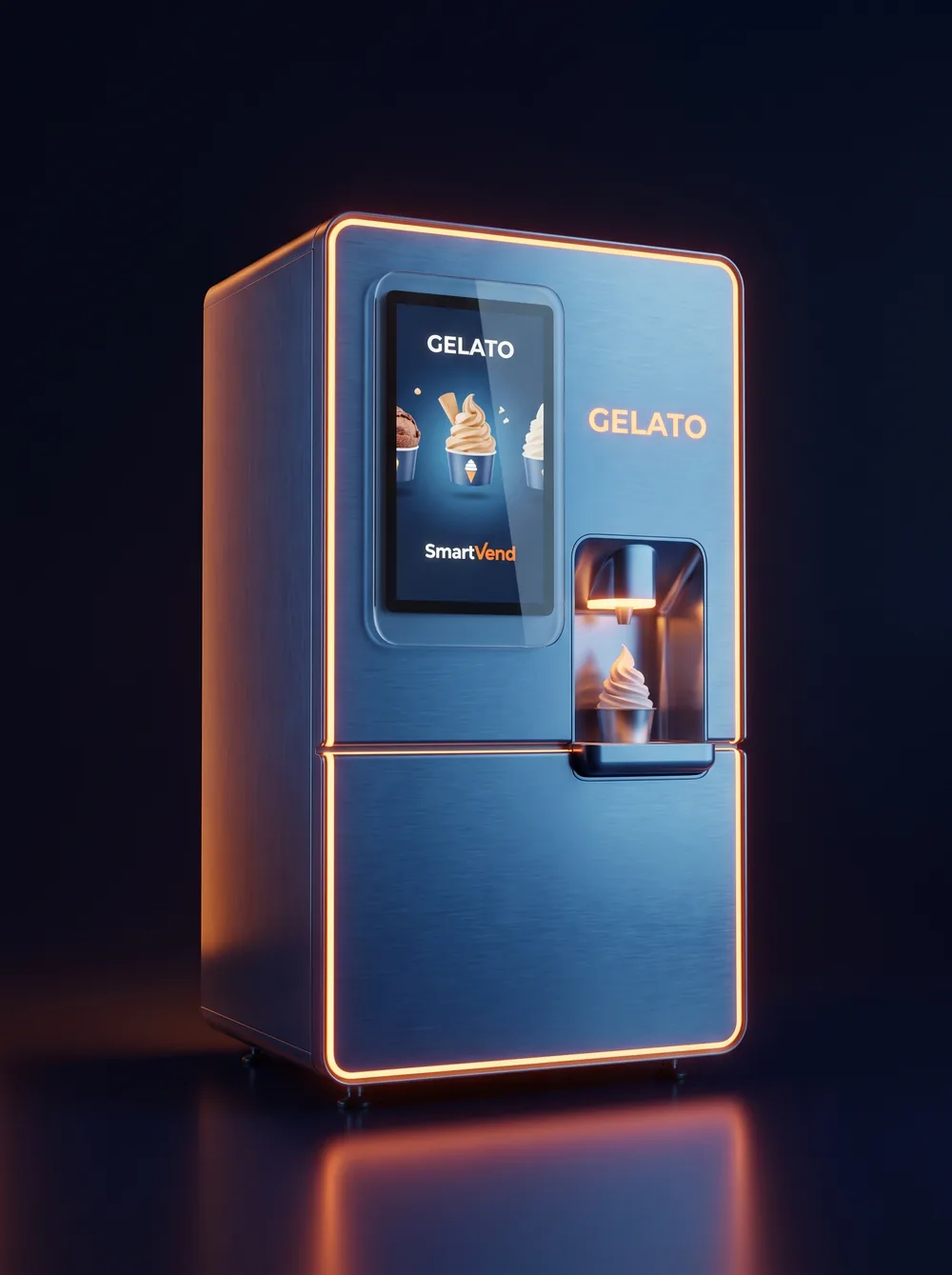 SmartVend automated gelato and ice cream vending machine